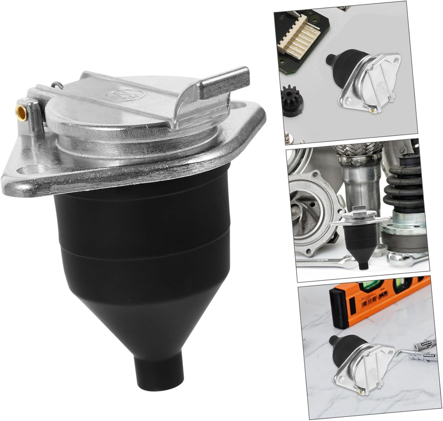 Gatuida 5pcs Pin Trailer Connector for Systems Socket Splashproof High-Temperature Resistant Easy Connection for Rv Truck Trailer Wiring