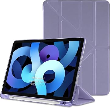 Microsonic Apple iPad Air 5.Nesil 2022 i in K l f A2588-A2589-A2591 Origami Pencil Lila [iPad Air 5 2022 ile Uyumlu K l f - Lila]