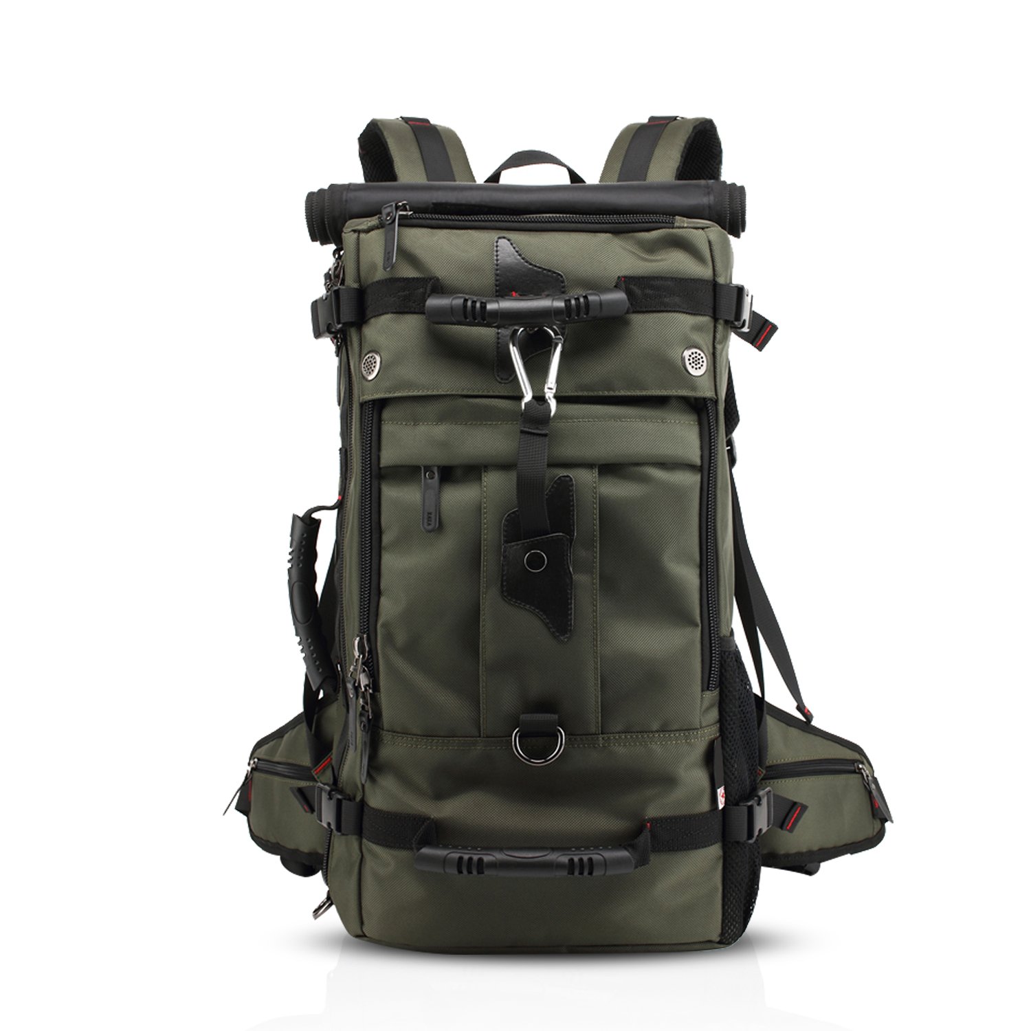 FANDARE Bergsteigen Rucksack Daypacks für 17 Zoll Laptop Wanderrucksäcke Fahrradrucksäcke für Herren Damen Arbeit Reisen Outdoor Camping Hohe Kapazität Wasserdicht Polyester Grün