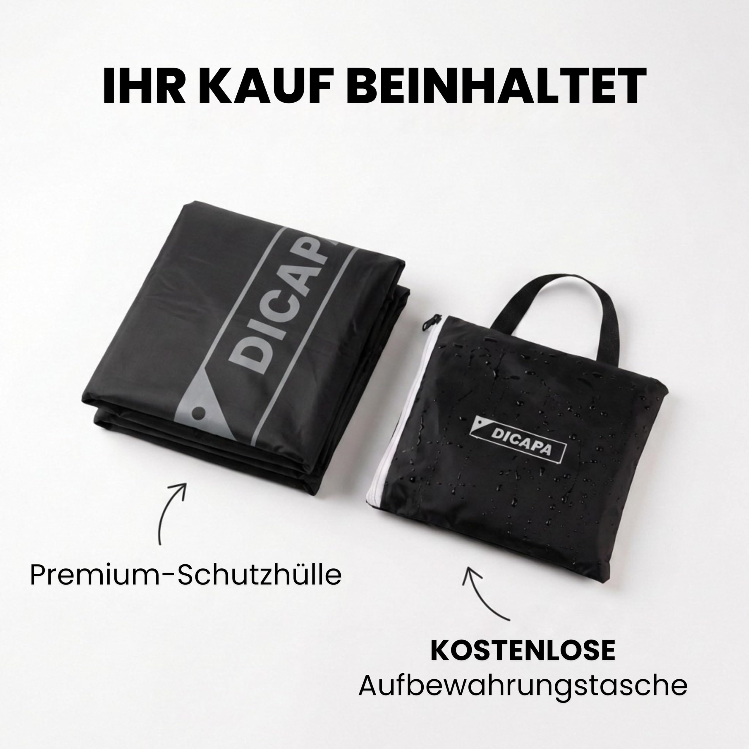 DICAPA Schutzhülle für Klimaanlagen, 90 cm x 55 cm x 30 cm, wasserdichtes und strapazierfähiges Material, Schwarz