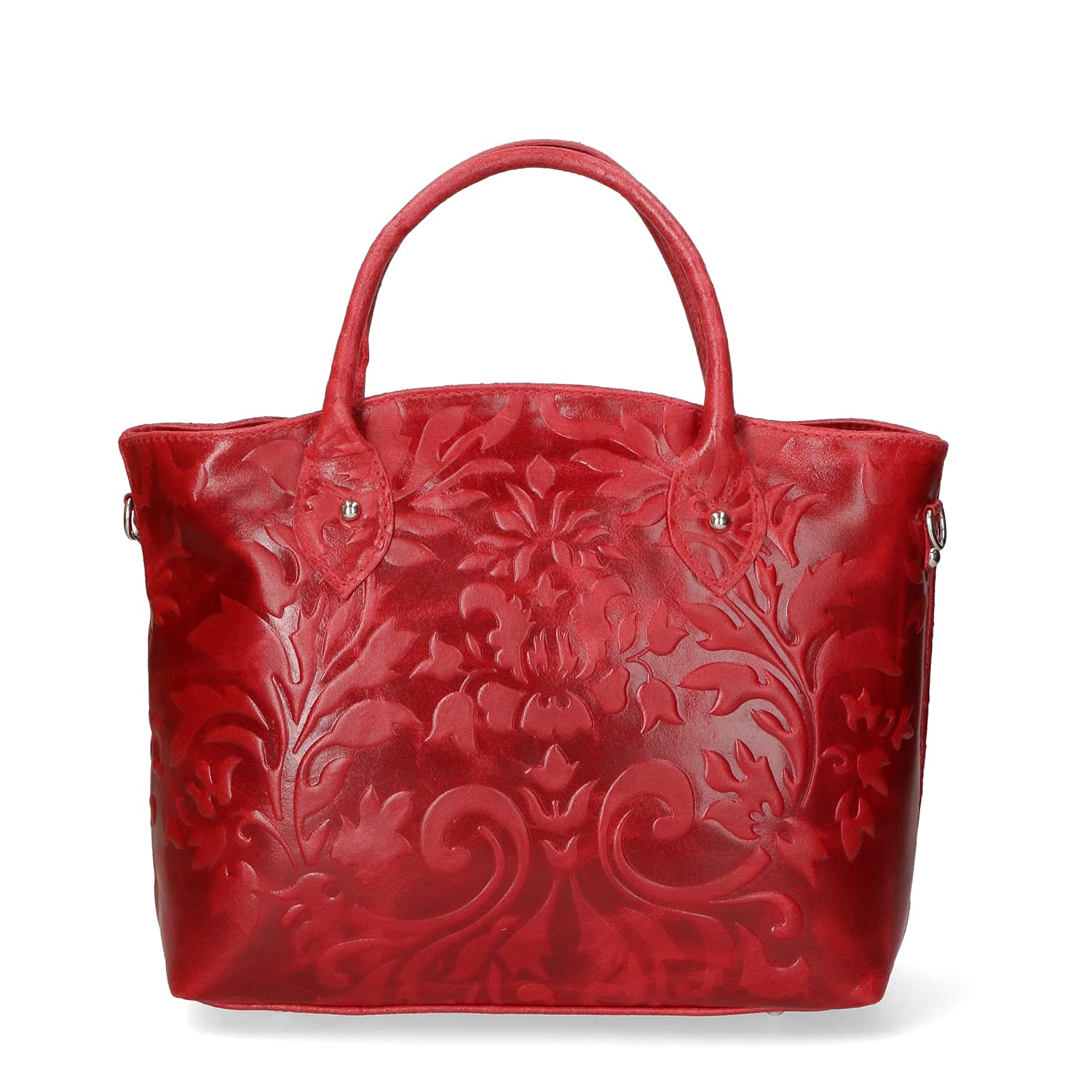Chicca Borse Borsa tote donna borsa a mano in pelle camoscio stampato borsa media italiana