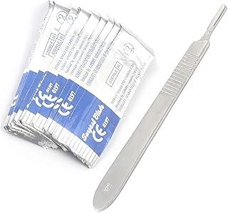 AAPROTOOLS 10 STERILE #11 BLADES WITH FREE #3 SCALPEL KNIFE HANDLE DENTAL A+ QUALITY