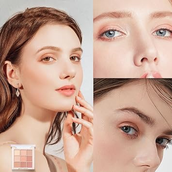 Nude Eyeshadow Palette, Matte Long Lasting Eye Shadow Pallets for Women