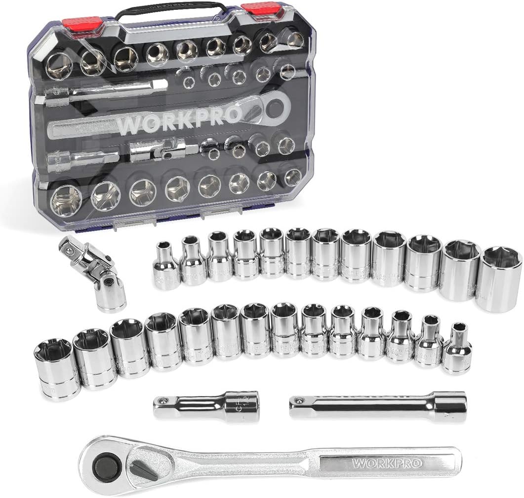 Best Cyber Deals 🔥 WORKPRO Socket Set, 30-Piece 1/2 Drive Socket Set with Quick-Release Ratchet, Metric and SAE for Auto Repairing & Household, W003071A Best Cyber Monday 🔥 WORKPRO Socket Set, 30-Piece 1/2 Drive Socket Set with Quick-Release Ratchet, Metric and SAE for Auto Repairing & Household, W003071A