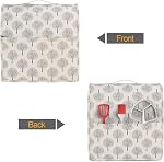 Yarwo Couverture de poussière pour mélangeur de support 4.5-5 qt, couvercle de poussière de protection avec poignée supérieure et poches pour accessoires supplémentaires, 35.8 x 23 x 36 cm, Tree(Cover only)-Poignée supérieure, Poches latérales pour accessoires de cuisine, Couverture protectrice antipoussière pour tête à bascule 4.5/