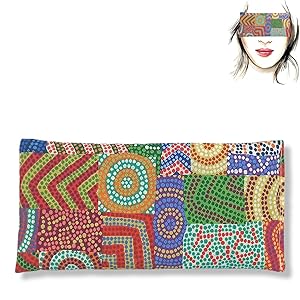 Almohada para los Ojos Barcelona | Semillas de Lavanda y arroz | Yoga, Meditación, Relajación, Descanso de Ojos...