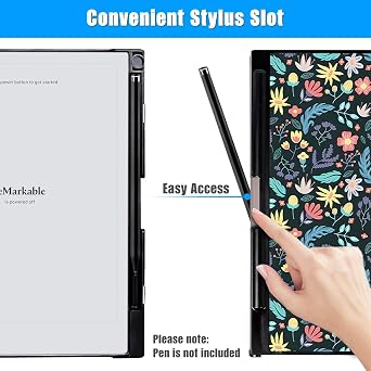 Case for Remarkable 2 Paper Tablet 10.3 2020 Released,Slim Lightweight and Hard Back Shell Protective Cover with Built-in Pen Holder, with Remarkable 2 Pen Tips