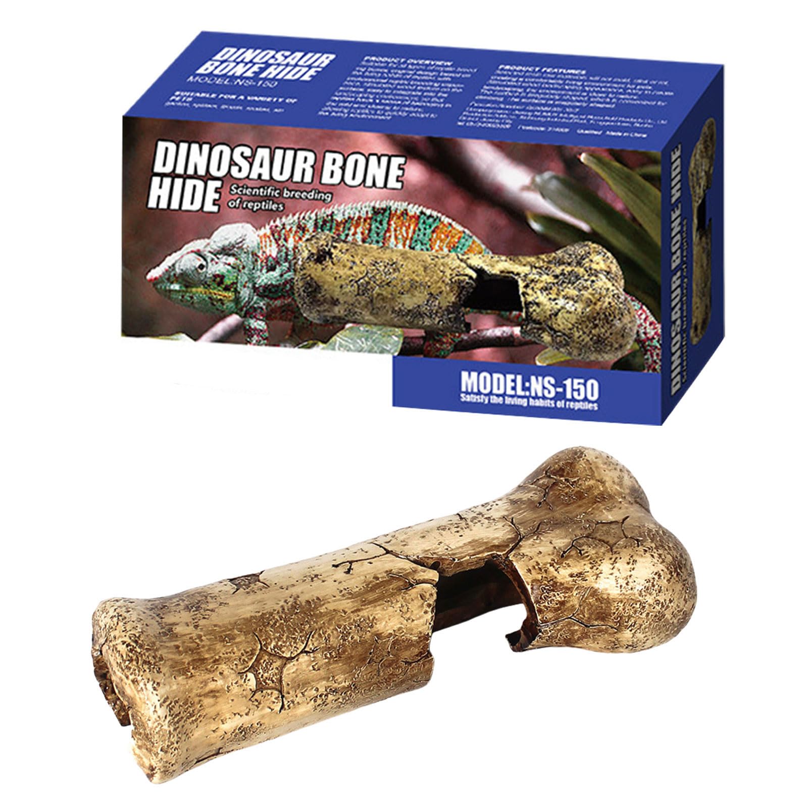 Terrarium naturel : grotte en résine pour le repos du dragon barbu et serpent