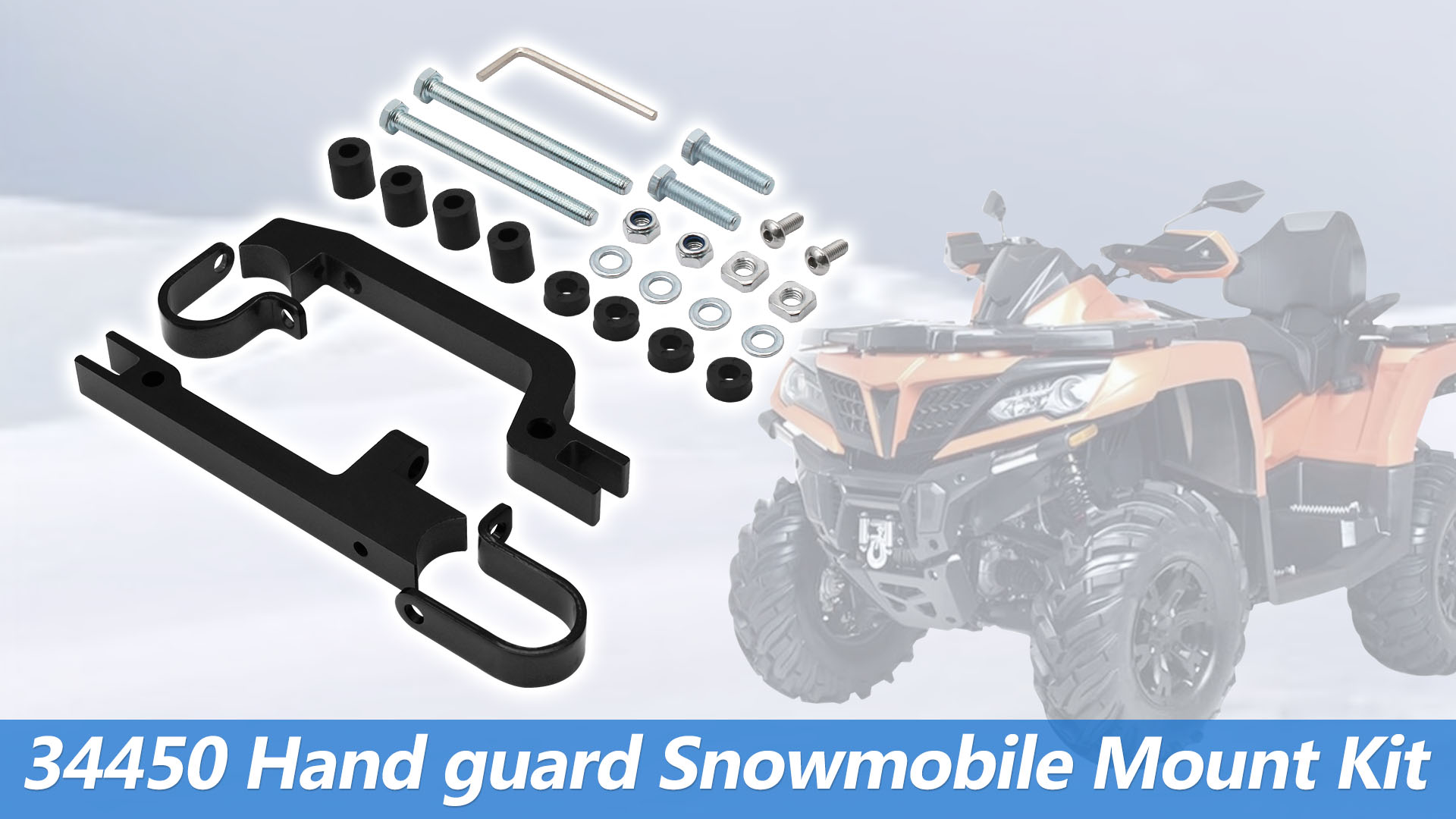 Amazon.com: MULAN 34450 Handguard Snowmobile Mount Kit Compatible