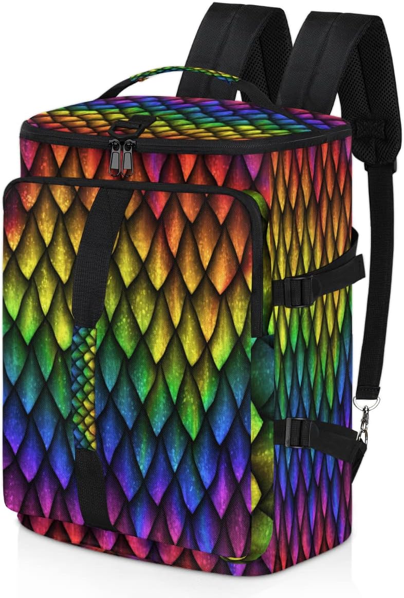 Animals Dragons Skin Quama Gym Duffle Bag for Traveling Sports Tote Gym Bag with Shoes Compartment Water-resistant Workout Bag Weekender Bag Backpack for Men Women