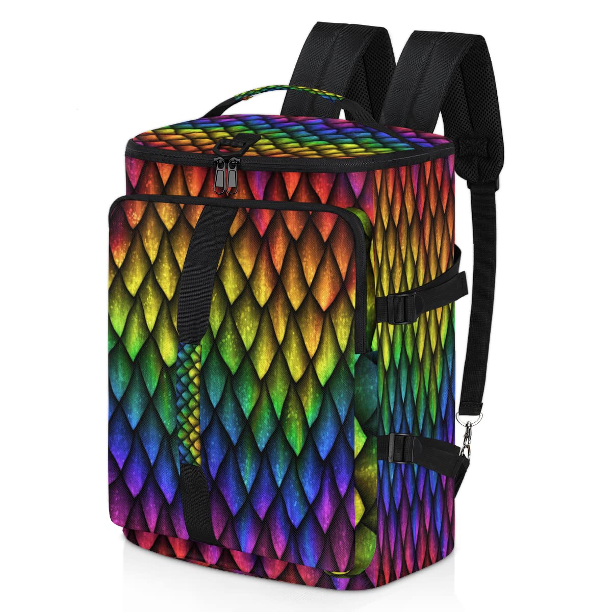 Animals Dragons Skin Quama Gym Duffle Bag for Traveling Sports Tote Gym Bag with Shoes Compartment Water-resistant Workout Bag Weekender Bag Backpack for Men Women