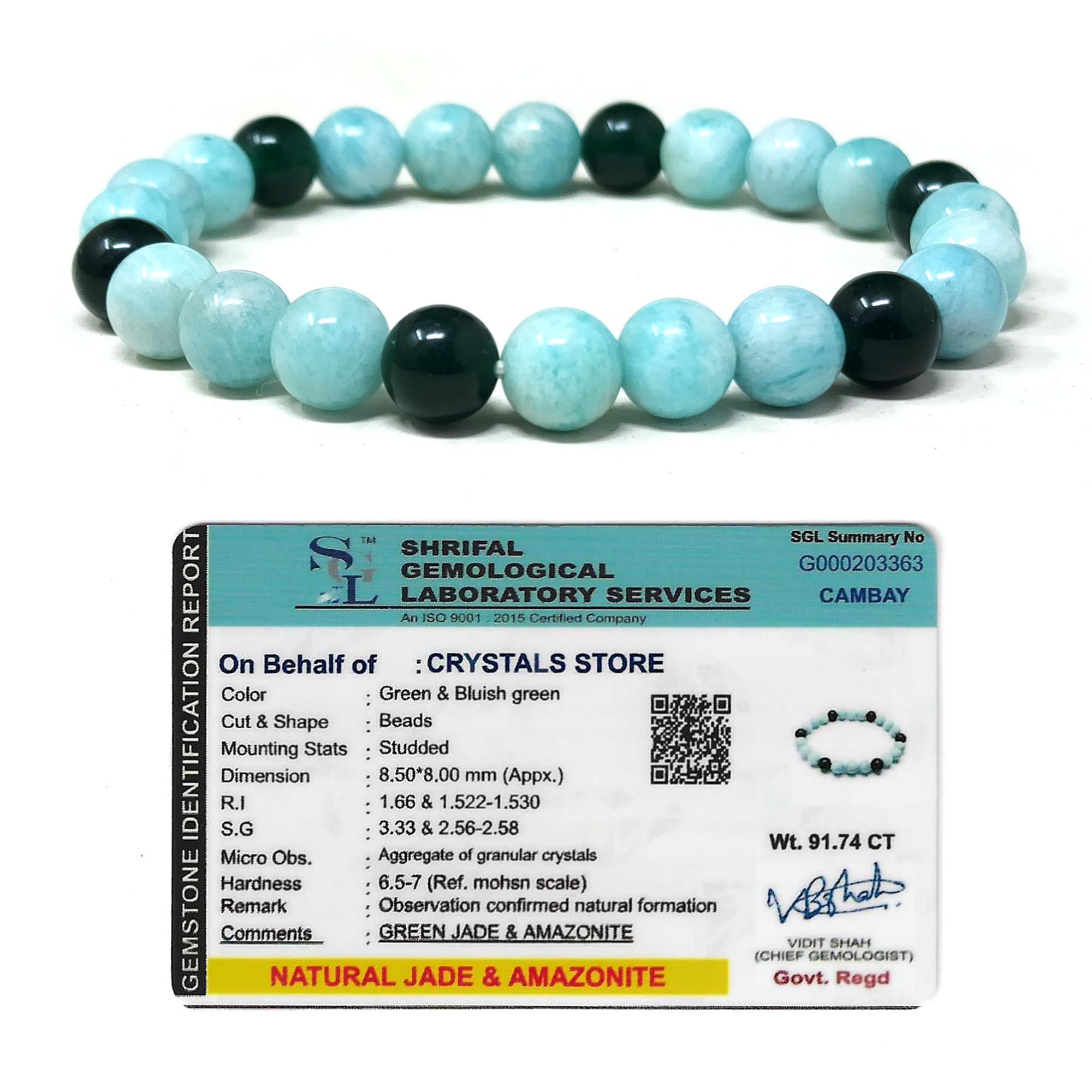 Buy Real Crystal Green Jade Amazonite Combo Healing Virgo Zodiac
