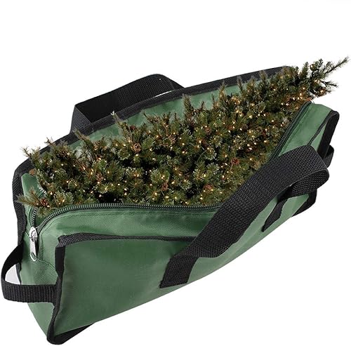 Bolsa de almacenamiento para árbol de Navidad, contenedores de almacenamiento para árbol de Navidad, resistente tela Oxford 600D con asas duraderas,