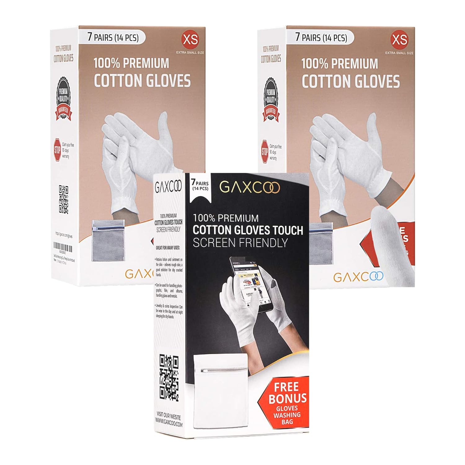 XS Size moisturizing Gloves 14 Packs and Touch Screen Friendly Gloves : Beauty & Personal Care