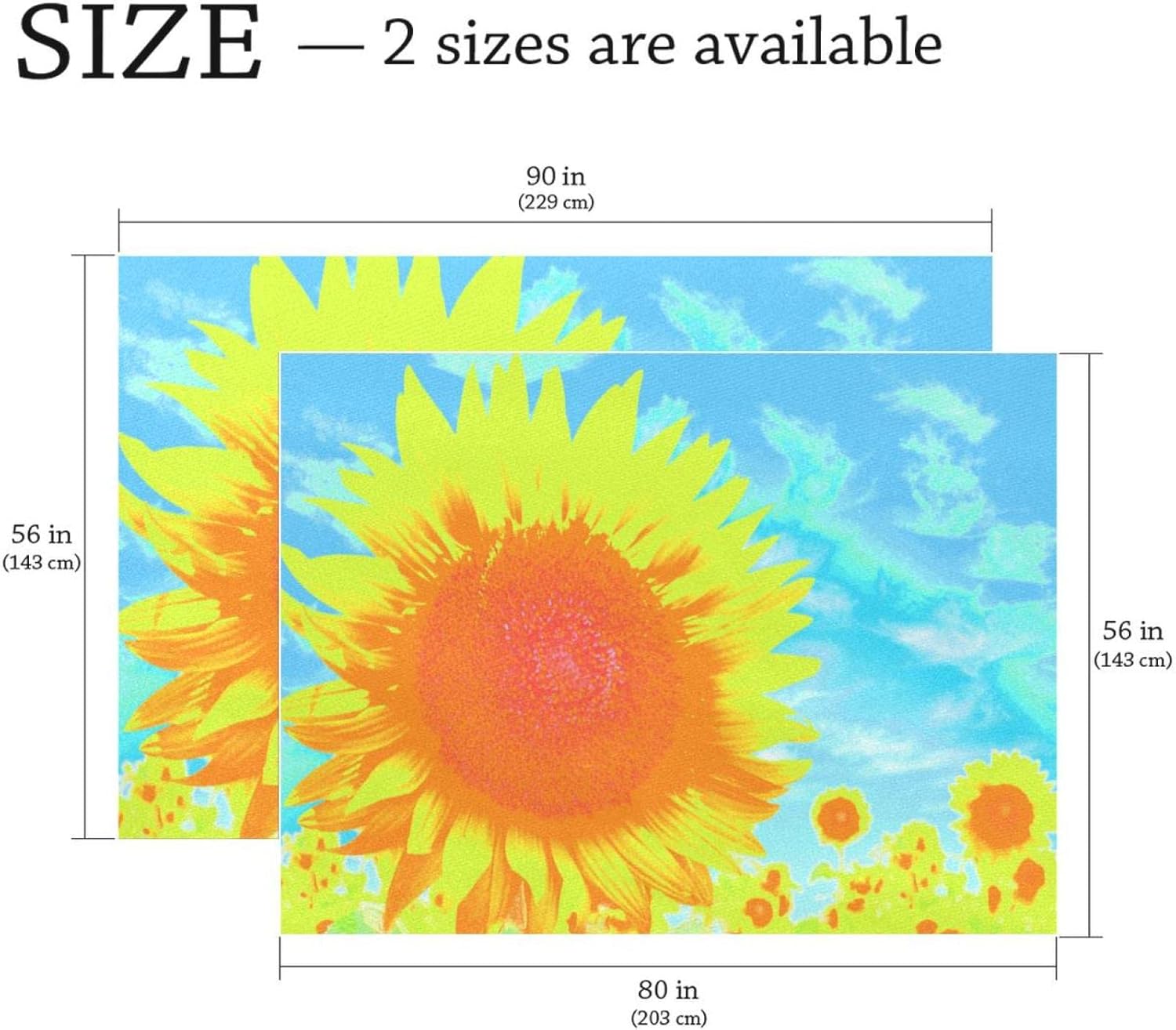Kasumiori タペストリー ひまわり 夏 雲 植物 自然風景 100x70cm インテリア 多機能 おしゃれ 壁掛け 癒し 自宅 お店 寮 飾り布ポスター 気分転換 ビデオ会議 撮影用 背景布 窓カーテン 個性ギフト 雑貨 ポリエステル製 65 以上節約