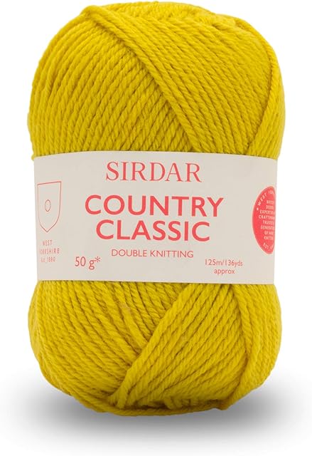 Sirdar Country Classic DK Double Knitting, Chartreuse (866), 50g