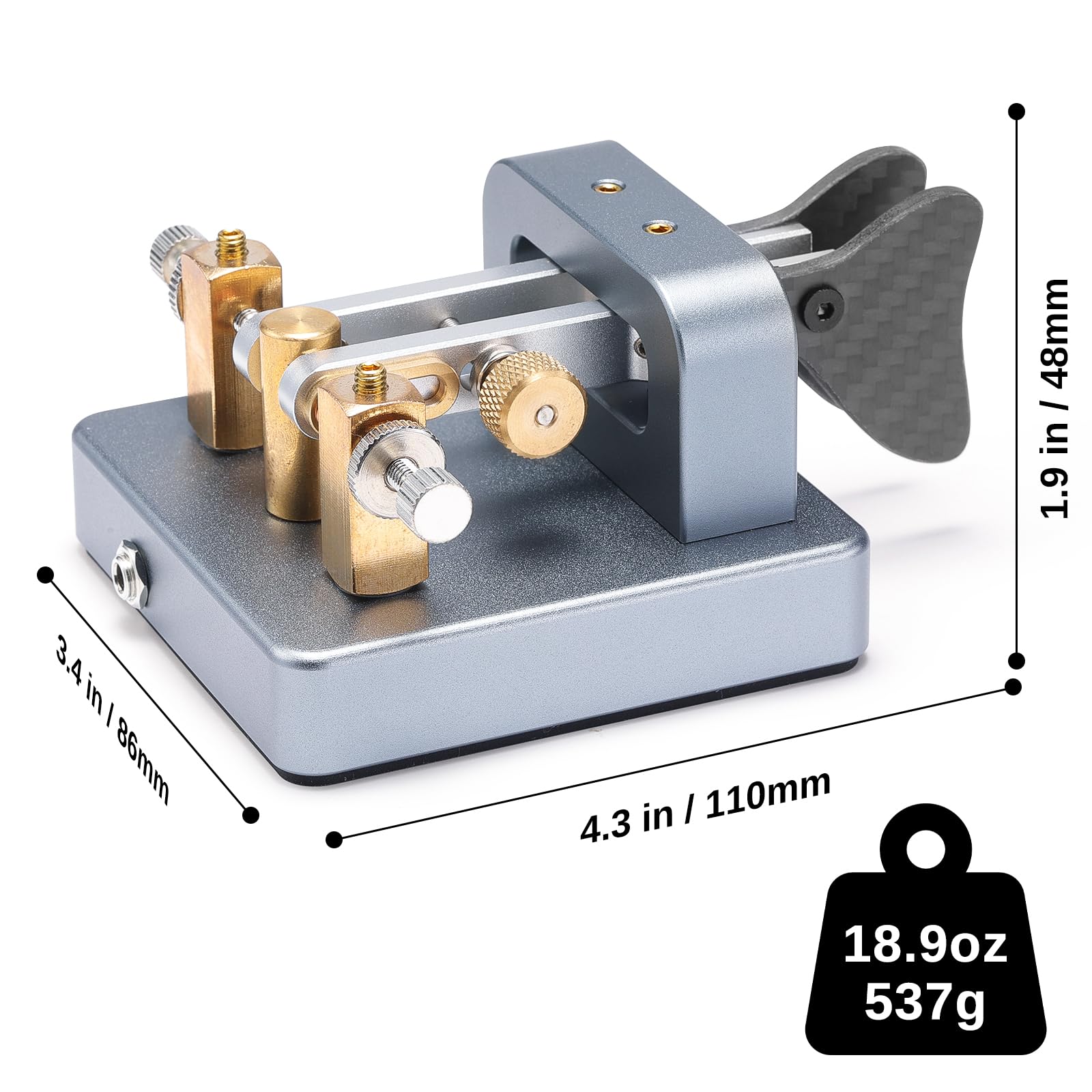 精魂込めた手作り電鍵　Single Lever Paddle 精魂込めた手作り電鍵 Single Lever Paddle 精魂込めた手作り
