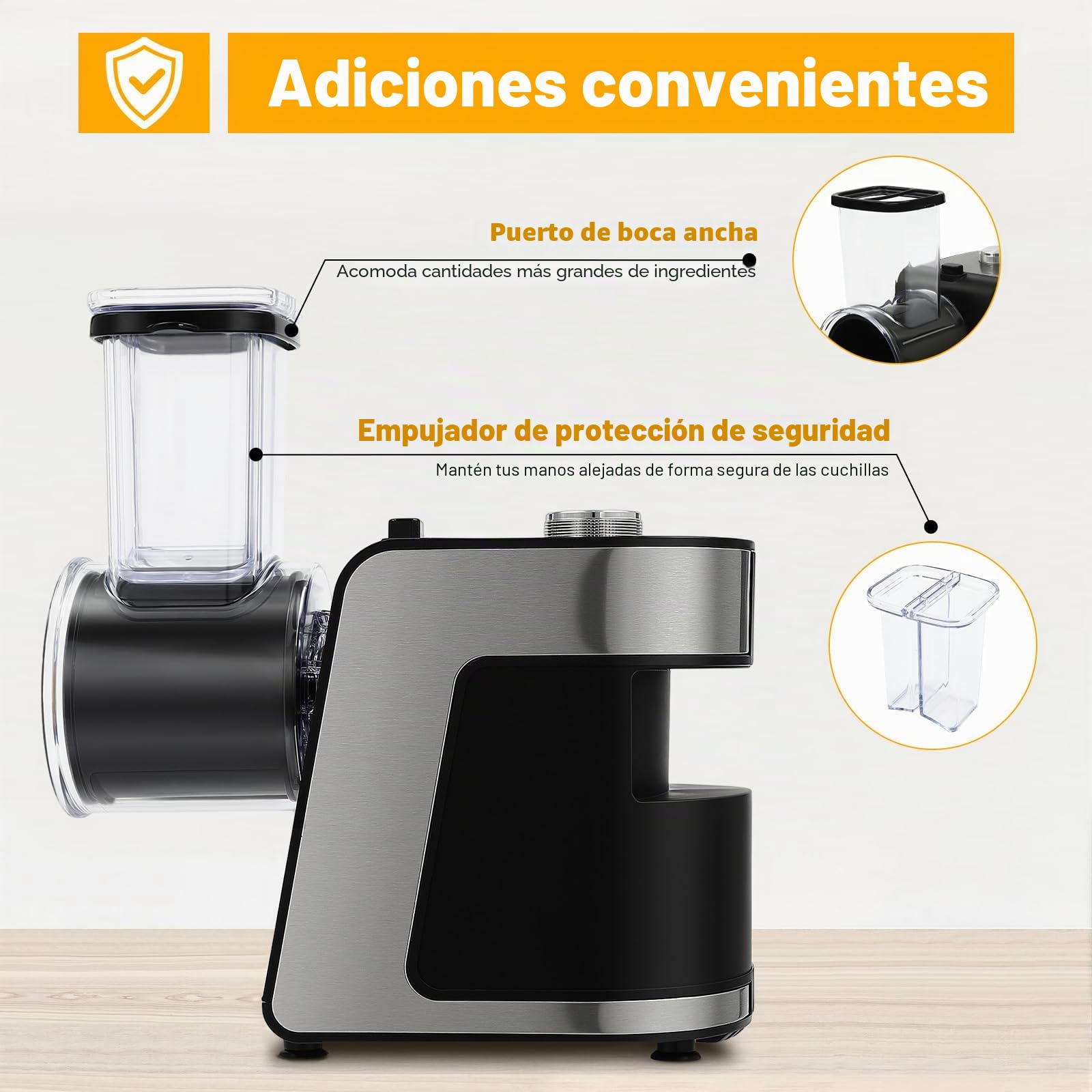 Cortador de verduras eléctrico de 1000 W, Picador, Rebanadora, con 10 cuchillas de repuesto