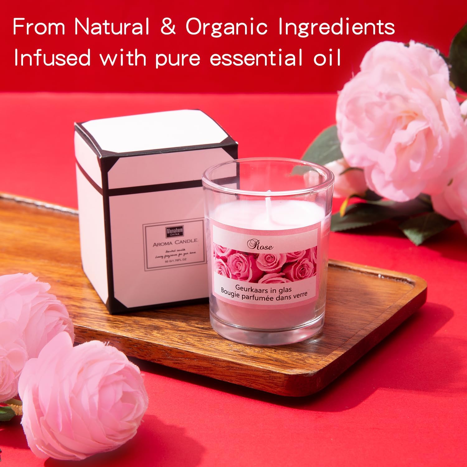 Gift for Women Birthday Gifts for Wife Girlfriend Lover,Unique Ideas Rose Love Gift Basket Box Thinking of You I Love You Romantic Gifts Set Wedding & Engagement Gift (Pink) - Image 4