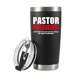 Pastor Warning Anything You Say Or Do Could Be Used In Sermon Vacuum Insulated Tumbler 20oz Funny Stainless
