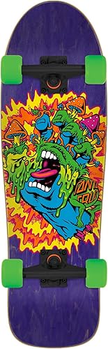 Santa Cruz Patineta Completa Toxic Hand 80's Old School Shape 9.7" x 31.7" disponible en Yaxa Guatemala