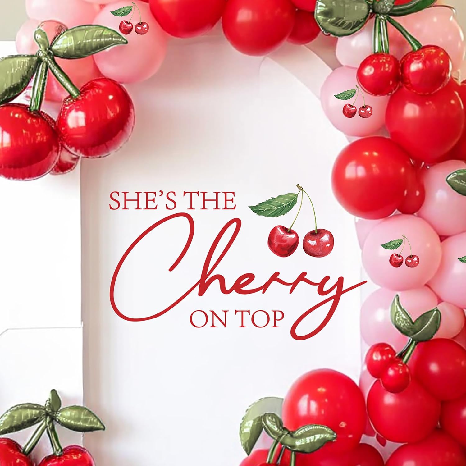 Cherry On Top Baby Shower Decorations - Shes The Cherry On Top Decal