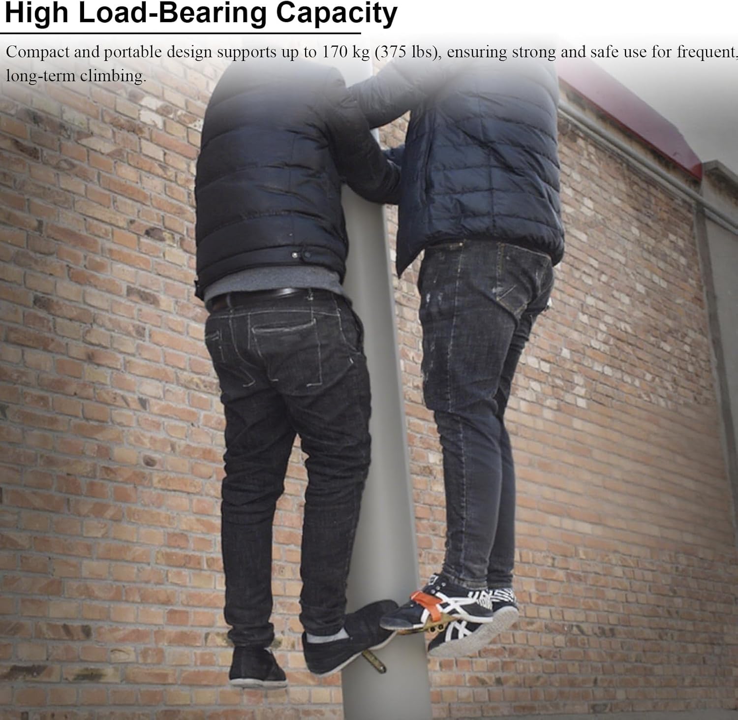 High-GTH Pole Climbing Spikes & Harness Kit, Electric Utili Climbing Set, Jungle Survival ar, Adjustable Sizes for Optimal Fit (250 Model)