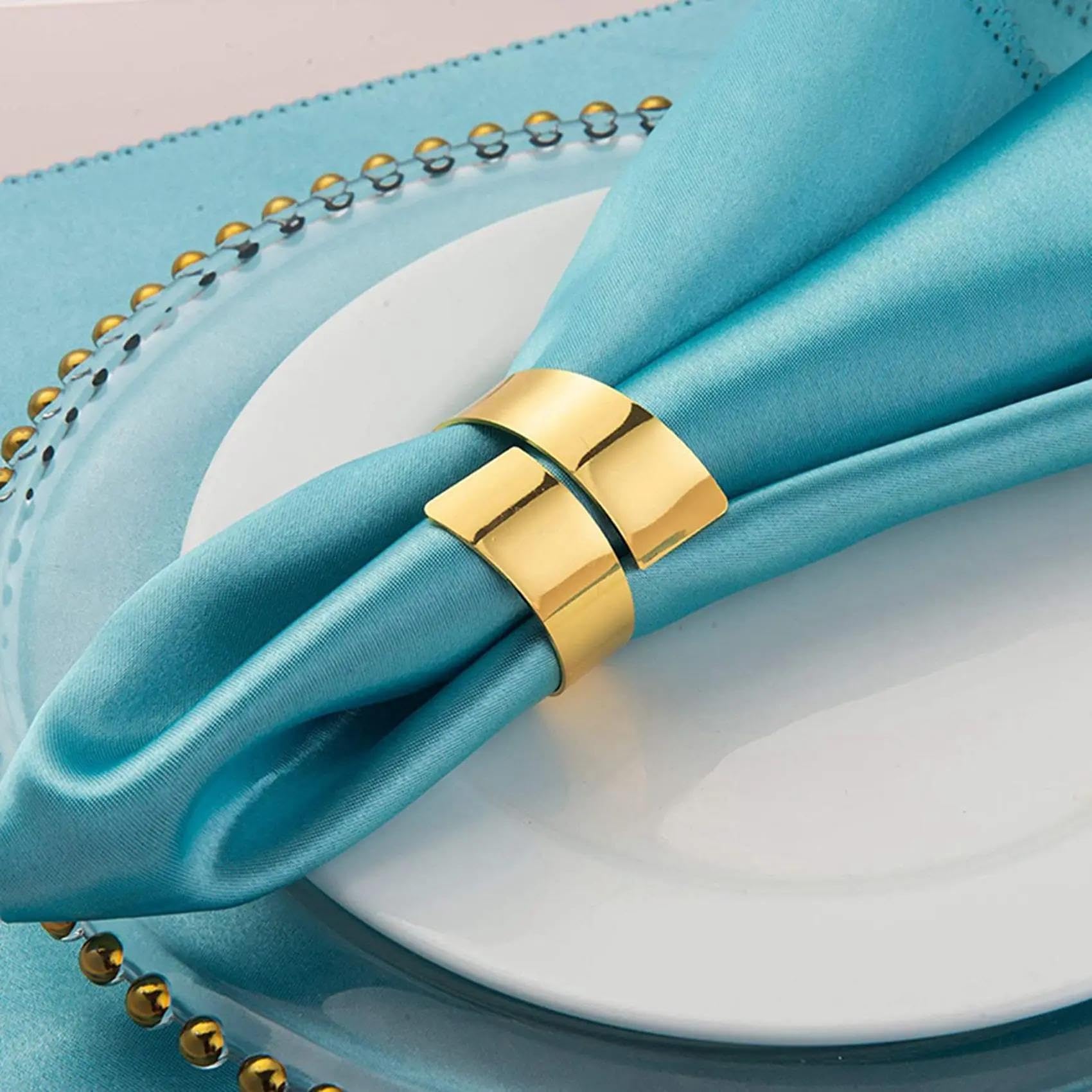 Anneaux de Serviette fabriqués à la Main, Supports Table en Alliage