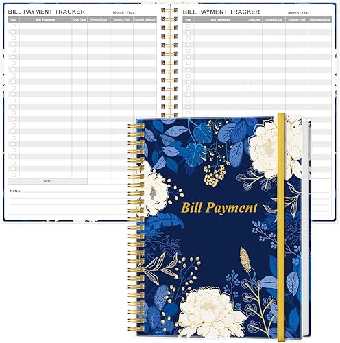 Miniatura 9 de Cuaderno de seguimiento de pagos de facturas, organizador mensual de facturas y planificador para presupuestos personales financieros, organizador