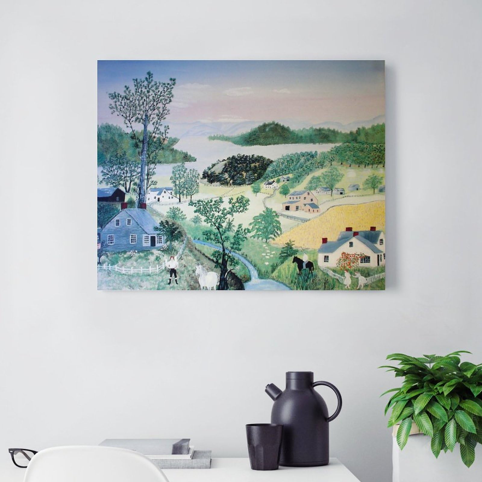 Amazon.com: Grandma Moses Art Prints Framed Paintings 16 Painting
