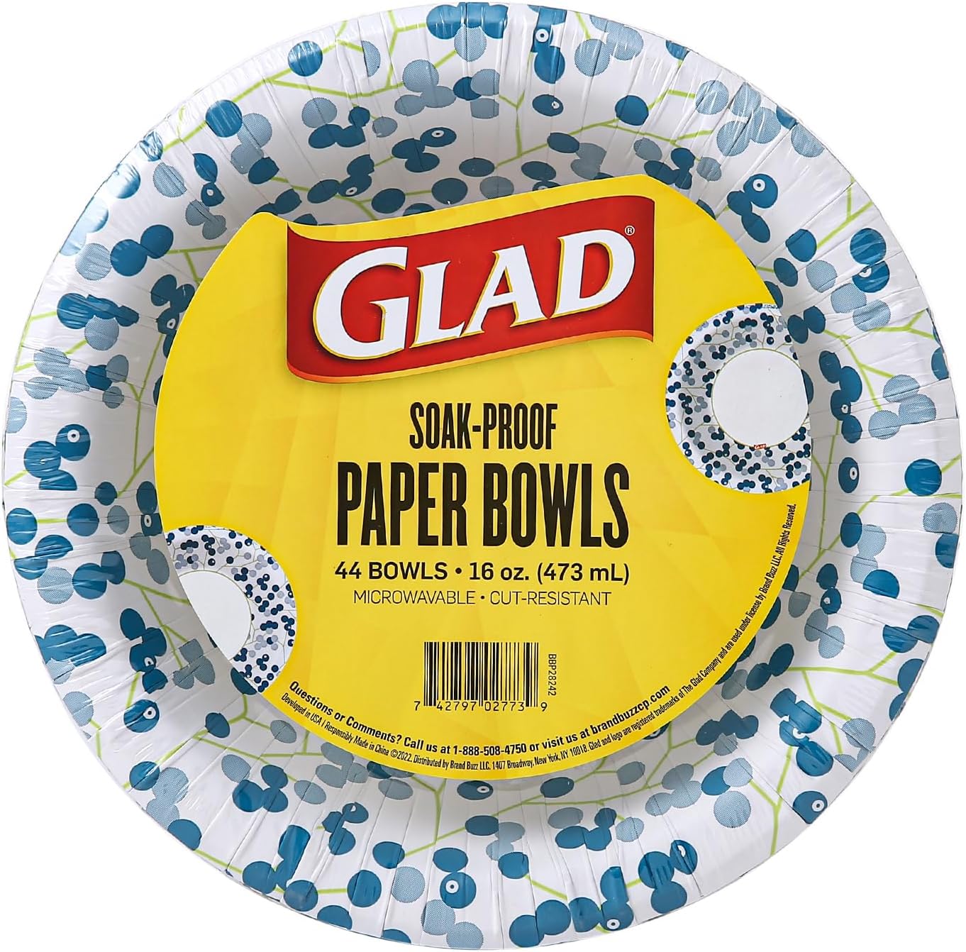 Party Dixie Everyday Disposable Paper Bowls, 10 oz, 42 count Health & Household