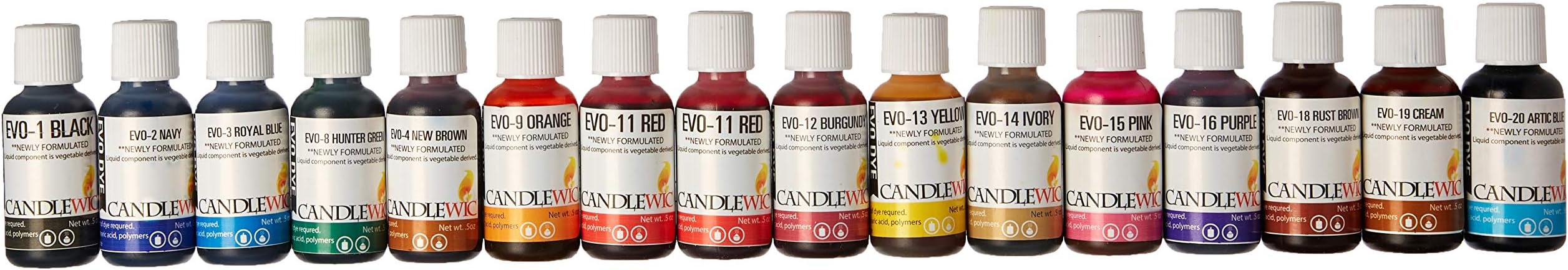 CANDLEWIC'S 16PK Highly Concentrated Liquid Candle Dyes