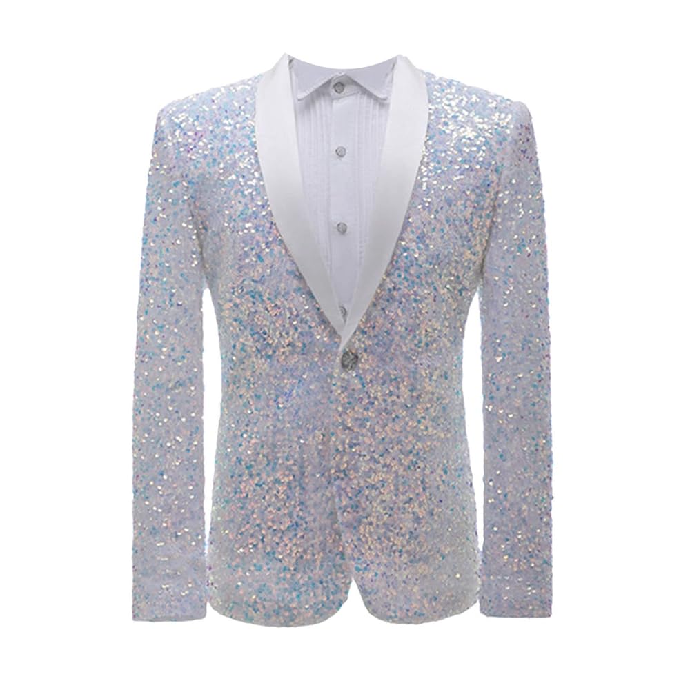 Bling Suit Men's Sequin Suit Jacket Rhinestone Jacket Men Men