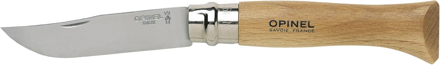 Opinel Traditional Knife with Stainless Steel or Carbon Blade - Various Sizes - Inox N 9