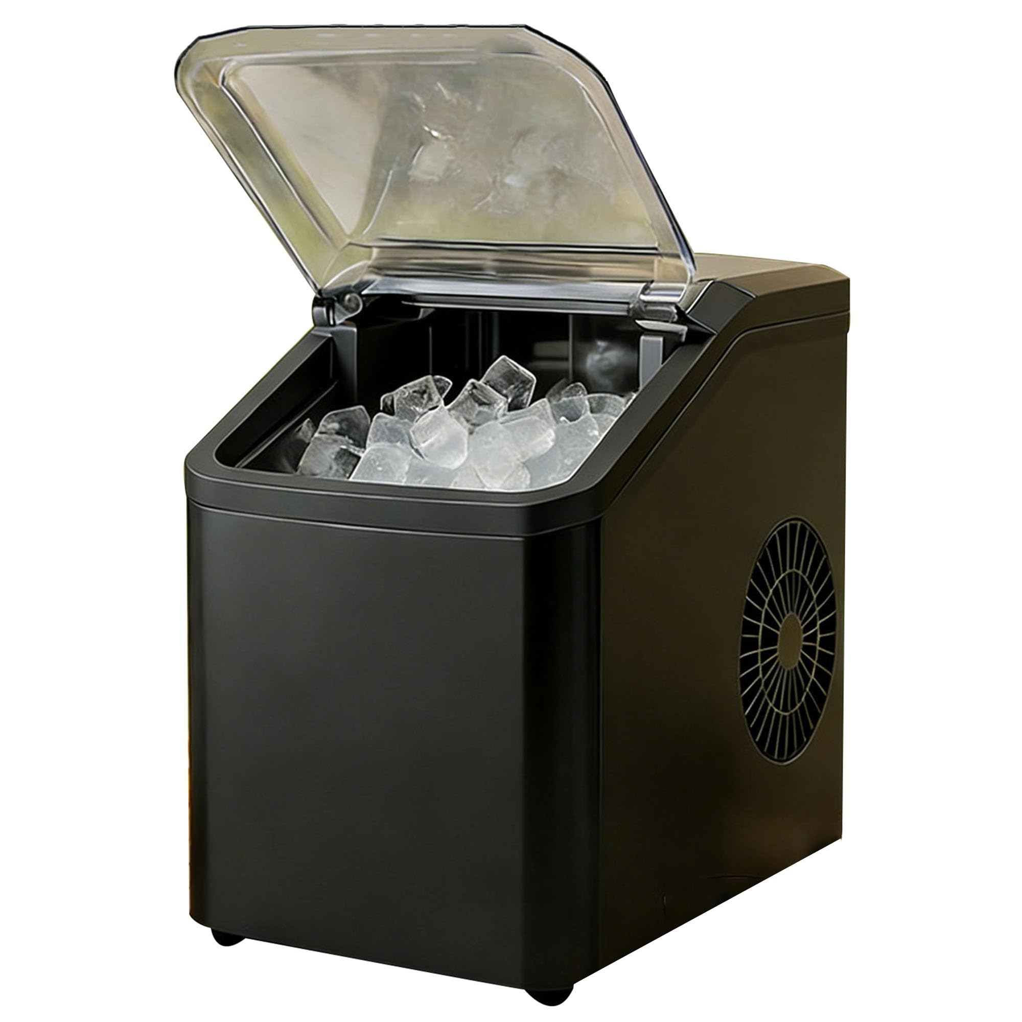 Machine À Glaçons Mini, Machine À Glaçons Automatique, Prête En 8 Minutes, Réservoir De 1,3 L, Autonettoyante, 15 Kg/jour, Parfaite Pour La Maison, Le Bureau, Le Camping Et Les Bars.(F)