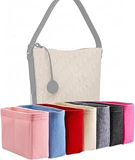 Xoppia バッグオーガナイザー Dior Small Diorstar Bucketと互換性があります女性用トートハンドバッグ用フェルトインサートライナー(ブラック、スタイルA:露出)