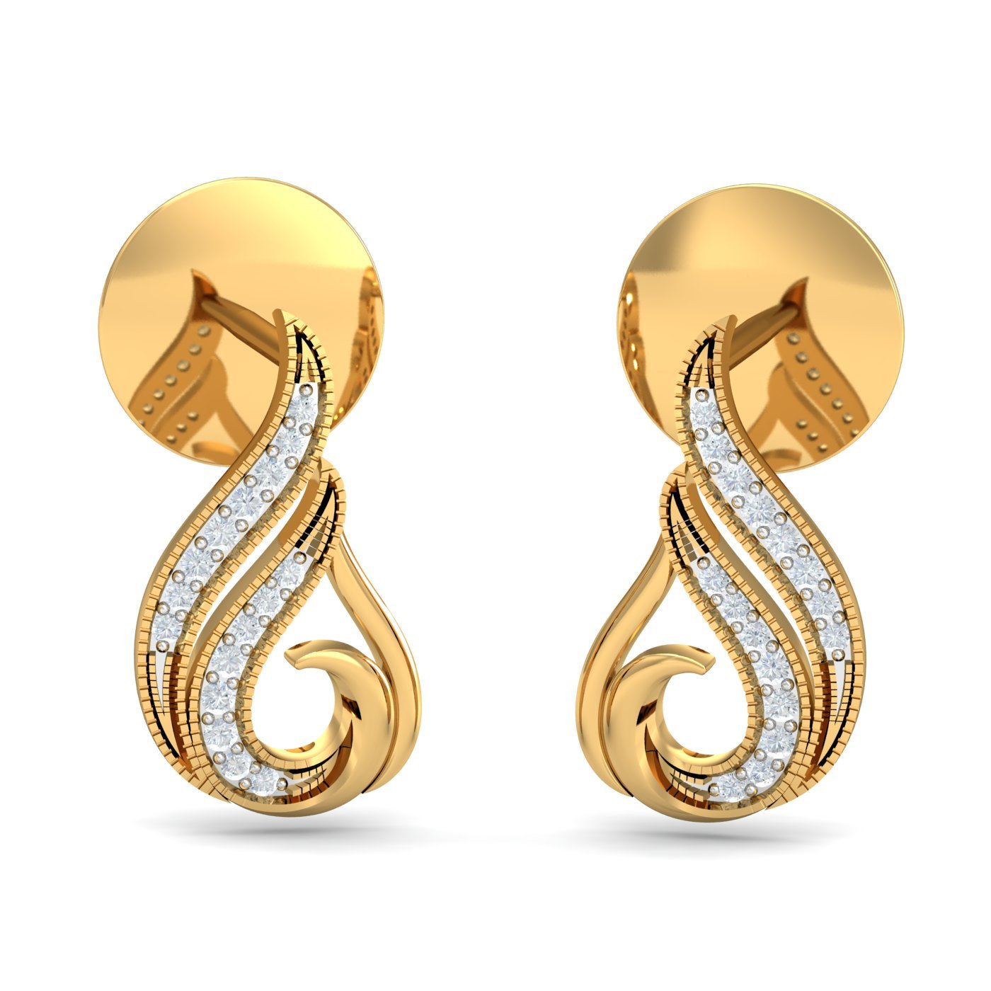 KuberBox 18KT Yellow Gold Diamond Atia Stud Earrings for Women - Review, Price and Buying Guide