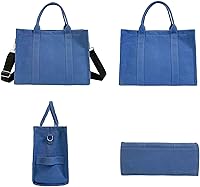 Vista 5 de Bolsos de mujer Bolsos de mano de gran capacidad Bolsas de compras Bolsas de hombro simples Bolsas de hombro Bolsas de mano negras