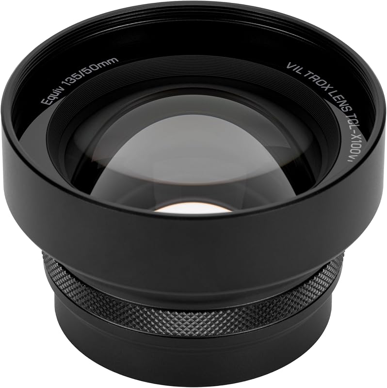 TCL-X100VI 1.4X Tele Conversion Lens for Fujifilm X100 | 1.4x Metal Telephoto Conversion with Auto Recognition for Fujifilm X100VI, X100V and X100F cameras, Black