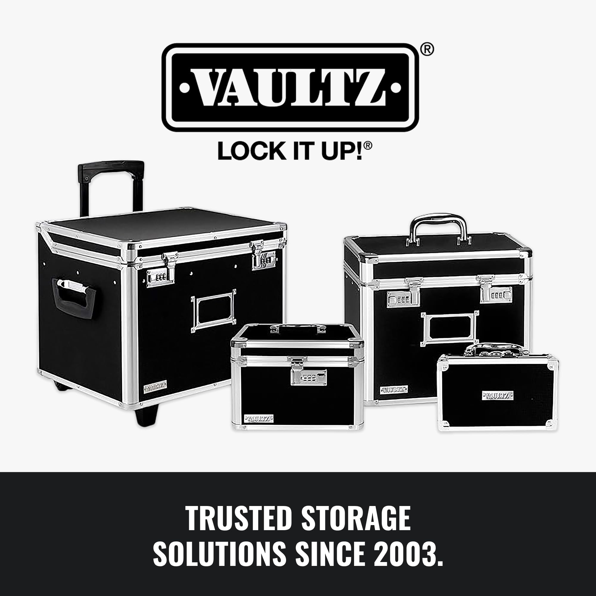 Vaultz Locking Aufbewahrung Klemmbrett, schwarz