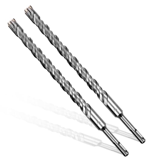3/4x12 SDS-Plus Rotary Hammer Drill Bit, Carbide Tip 4-Cutter for