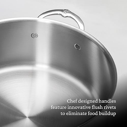 Miniatura 6 de Thomas Keller Insignia by Hestan - Olla de acero inoxidable, compatible con placa de inducción, 8 cuartos de galón