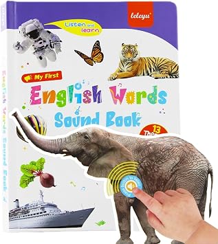 Speak and Spell Sound Book for Toddlers 3-6, 300+ Words Phonics Toy | Interactive Sound Book with 470+ Words, Phonics Learning,13 Themes, Sounds & Pictures for Preschool Kids