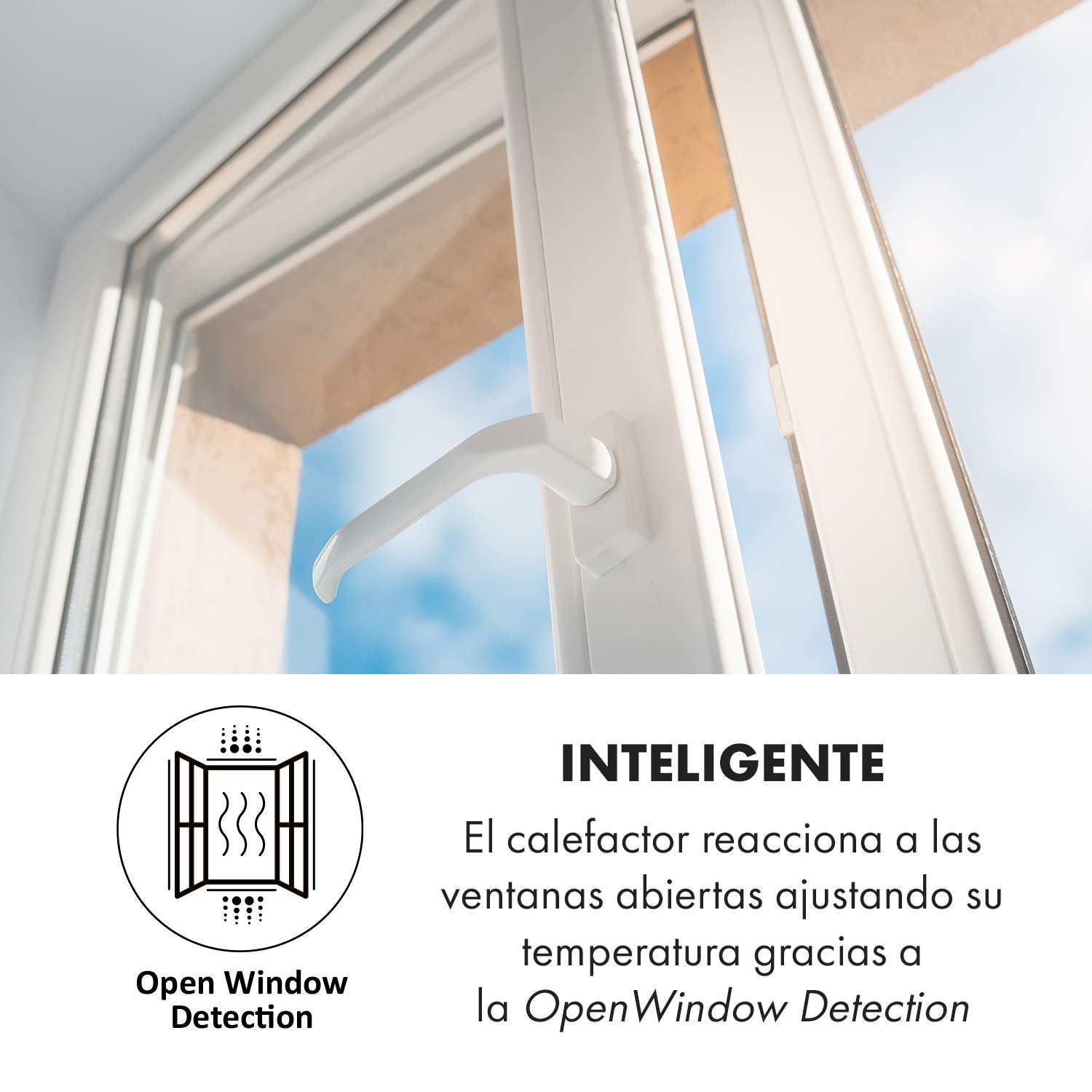 Klarstein Crystal Wall - Calefactor infrarrojo, Potencia 600 W, 12 m², Instalación en la pared, Apagado automático, Termostato, Protección IP54, 100 x 60 cm, Vidrio de seguridad endurecido, Blanco
