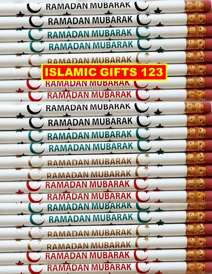 Ramadan Pencils[48] Customized Party Favors Ramadan Decoration Eid Gifts Muslim Islamic Favors Islamic Gifts 123