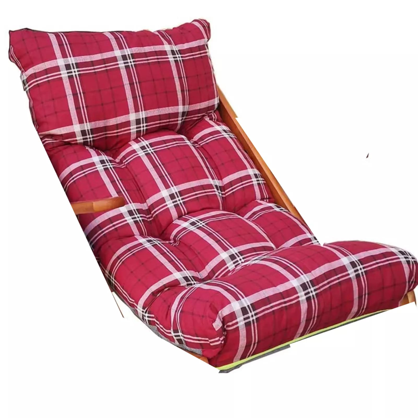 EffeDecor Cuscino Imbottito per Ricambio Poltrona Sedia Sdraio Relax Made in Italy Ideale per Interno,Esterno,Giardino,Terrazzo,Cortile Disponibile in Varie Colorazioni (1, Rosso)
