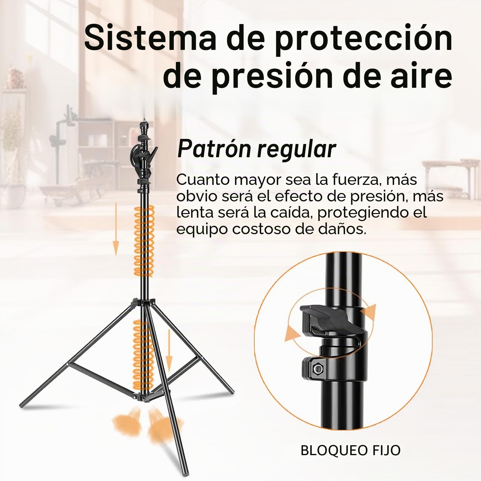 Fotografía Soporte de Luz 400cm, Soporte de Brazo Soporte de Lámpara con 186cm Brazo de Sujeción y Bolsa de Arena Resistente Trípode Fotográfico Luz y Tornillo de 1/4" para Monolight Softbox