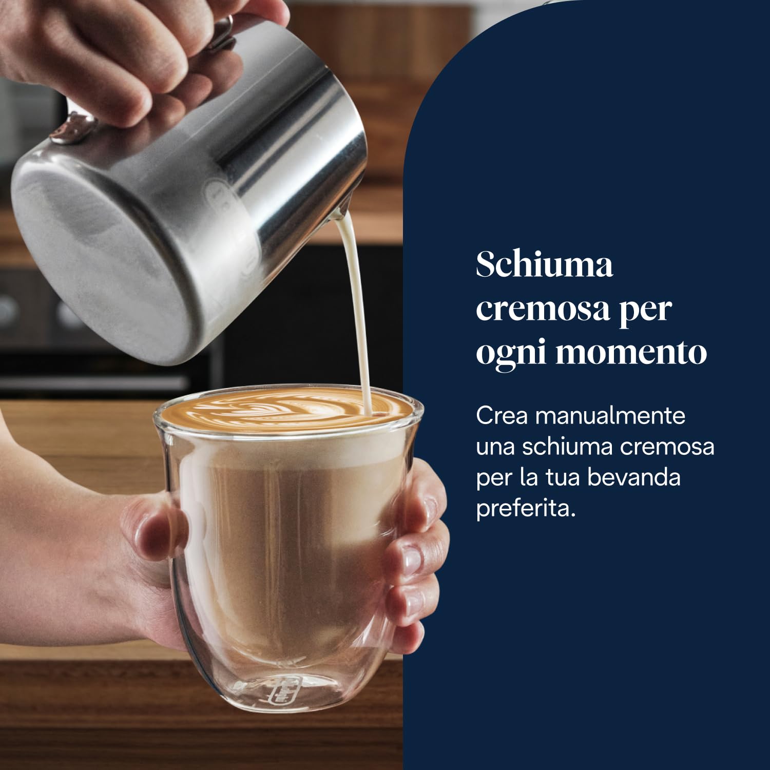 De'Longhi La Specialista Arte Evo EC9255.M, Macchina Caffè Espresso a Pompa, Funzione Cold Brew, Montalatte Professionale, Tecnologia Macinatura Sensoriale, Include Kit Barista, Metallo