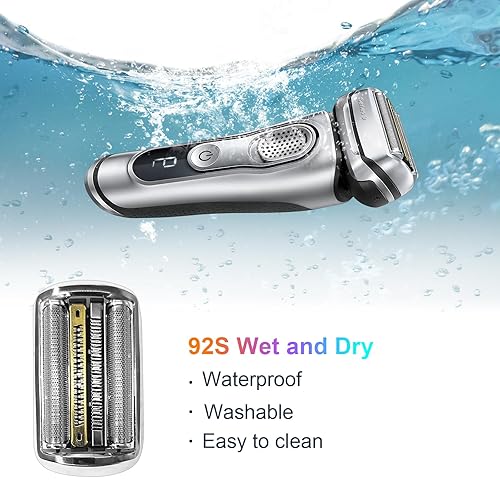 Miniatura 7 de Cabezal de repuesto para afeitadora eléctrica Serie 9 92B compatible con todas las maquinillas de afeitar eléctricas Braun Series 9, compatible con