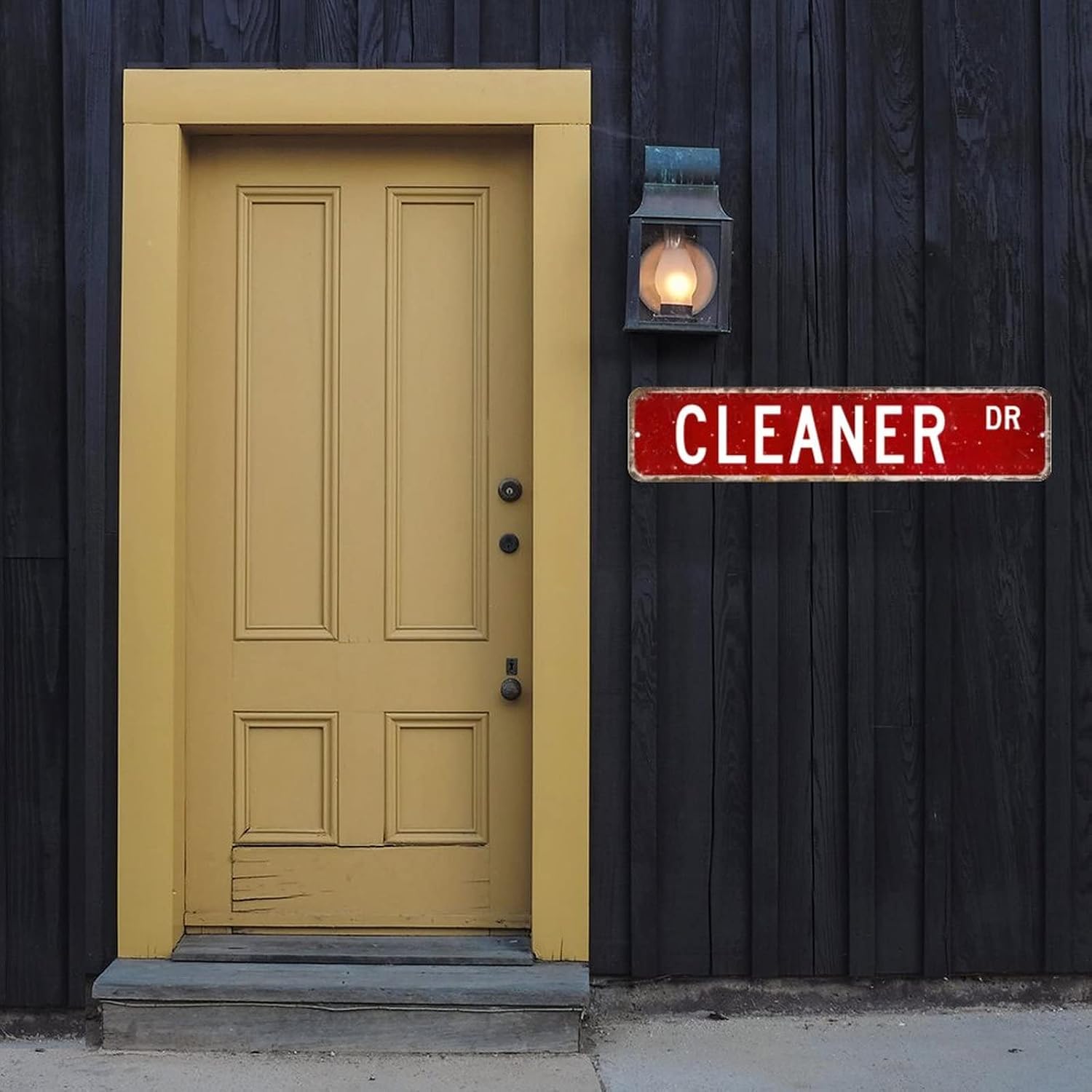 Cleaner Metal Sign Cleaner Metal Signs Occupation Custom Signs Outdoor Metal Cleaner Gift Wall Art Vintage Metal Wall Sign Wall Hanger Rustic Wall Decorations For Bedroom Living Room Front Porch image 3